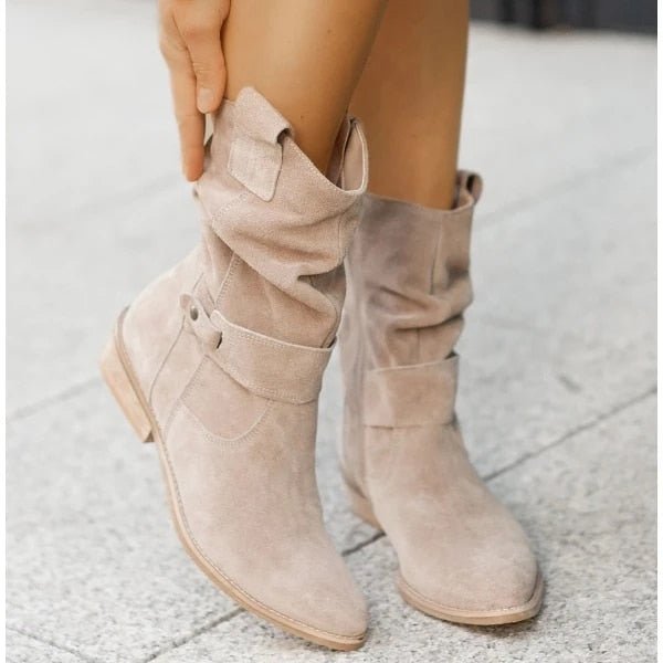 Elegante Stiefeletten Mit Niedrigem Absatz