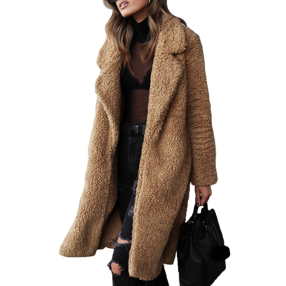 Weiche Teddyjacke Damen Warm