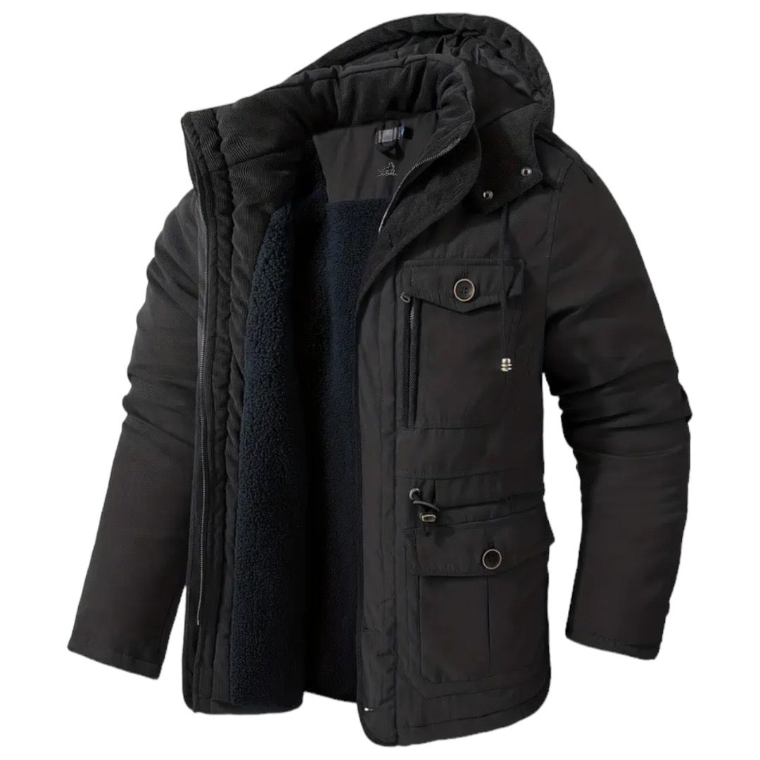 Praktische Herrenjacke aus Baumwolle - IdealeKleiden