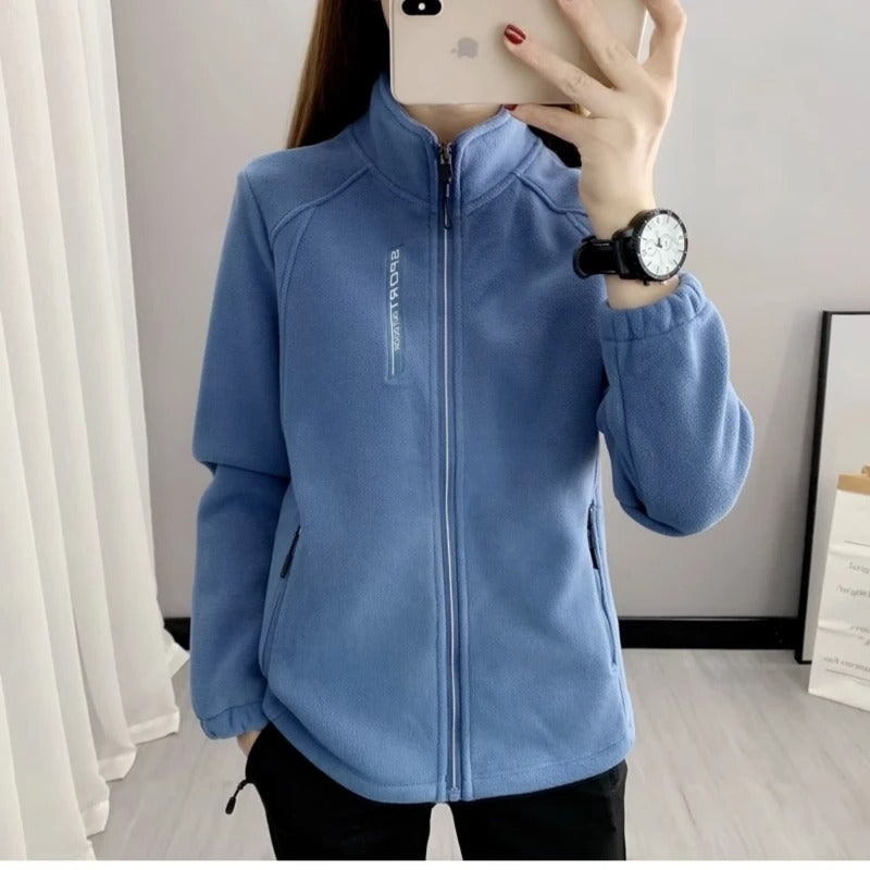 Frauen Fleecejacke Warm Wintermantel