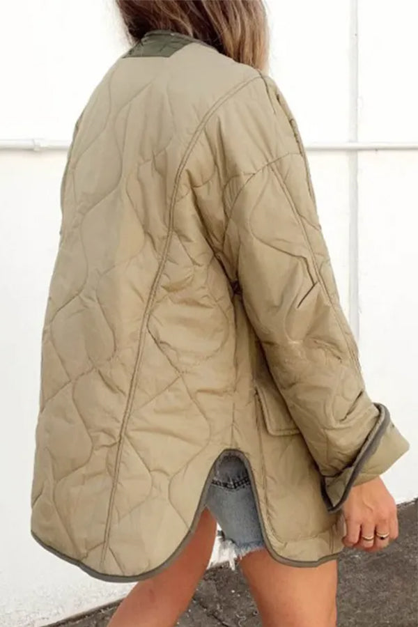 Bequeme Baumwolljacke Farbenfroh Mit Tasche - IdealeKleiden