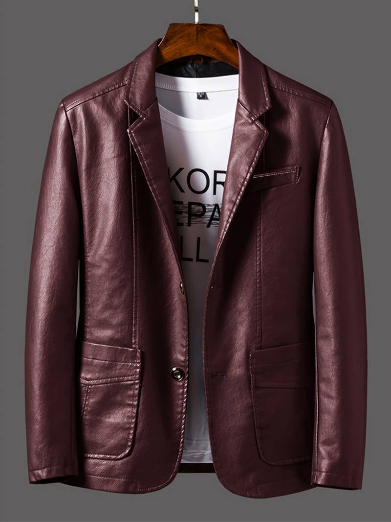 Herren Jacke Knöpfe Elegant Schnitt