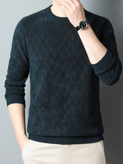 Rundhals Pullover für Männer Casual