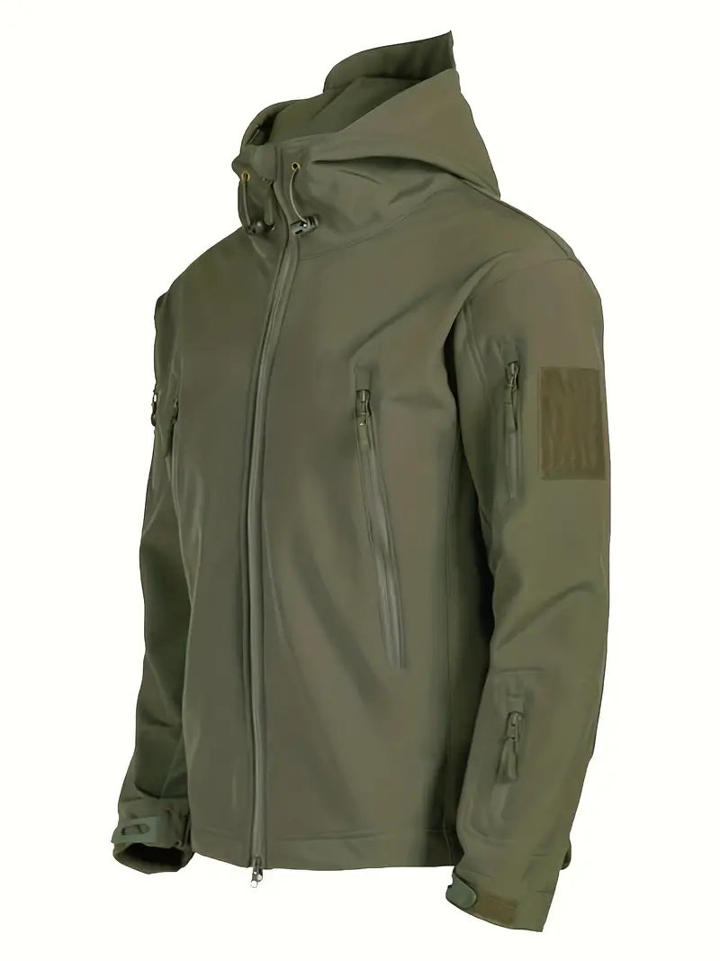 Herren Windjacke Fleece Gefüttert Warm - IdealeKleiden