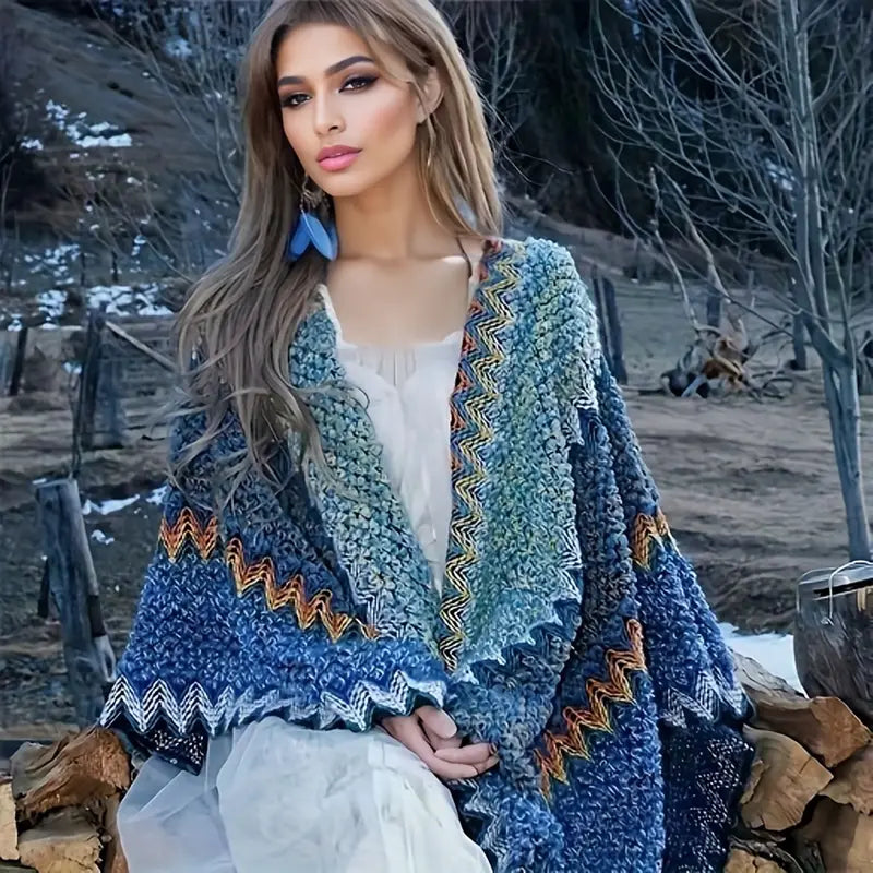 Winter Poncho Schal Wärmer - IdealeKleiden