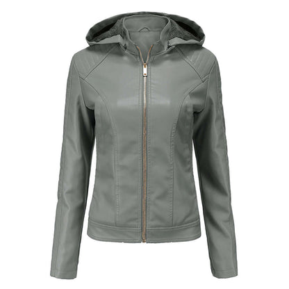 Praktische Damenjacke mit Abnehmbarem Kapuzen