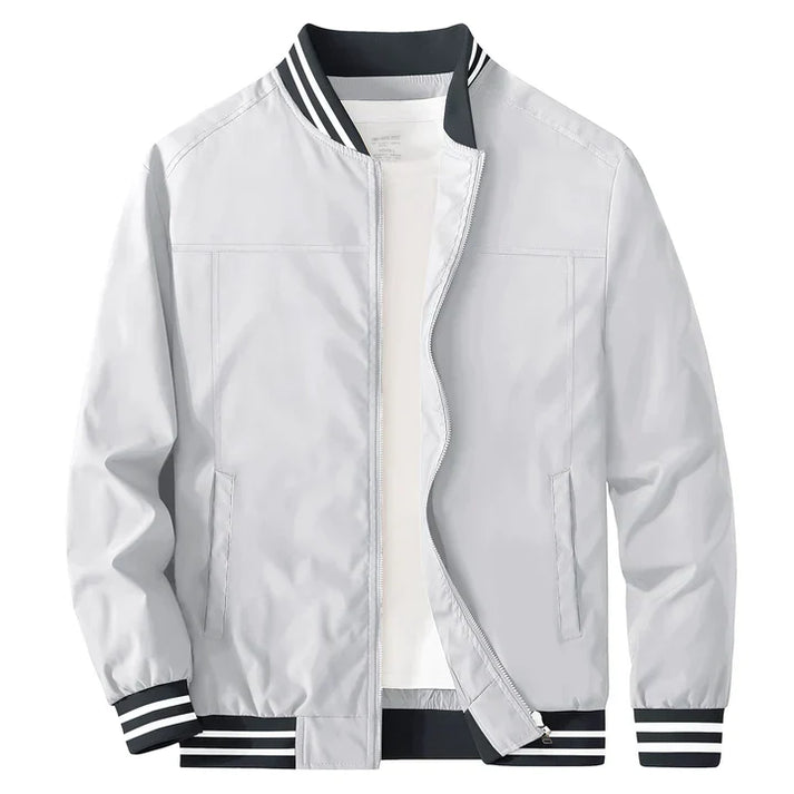 Leichte Jacke Reißverschluss Zwei-Farben-Style