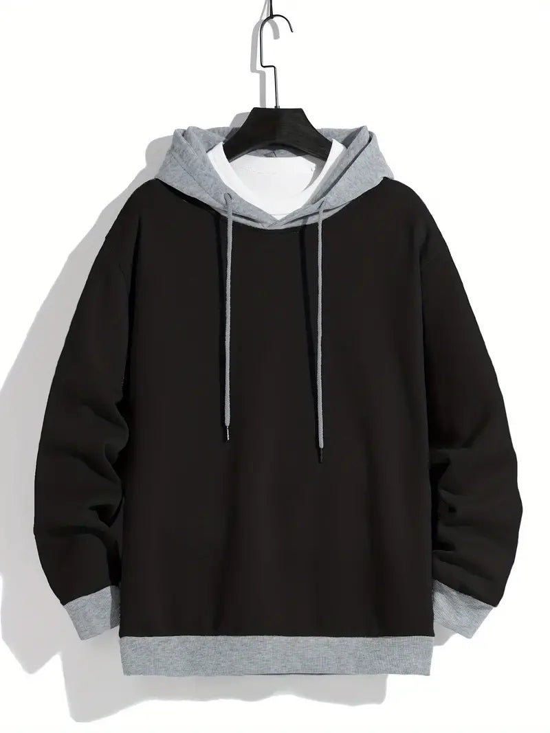 Retro Hoodie Farbblock Style