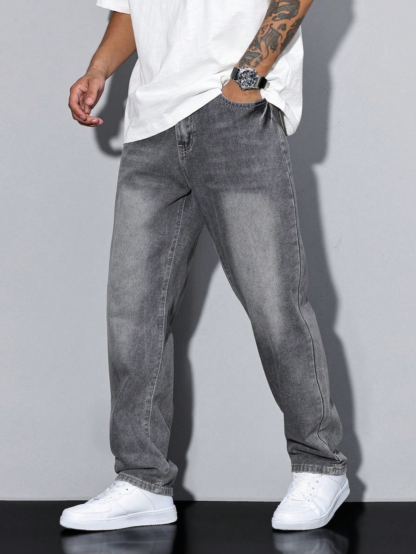 Herrenhose Gerade Fit Alltag - IdealeKleiden