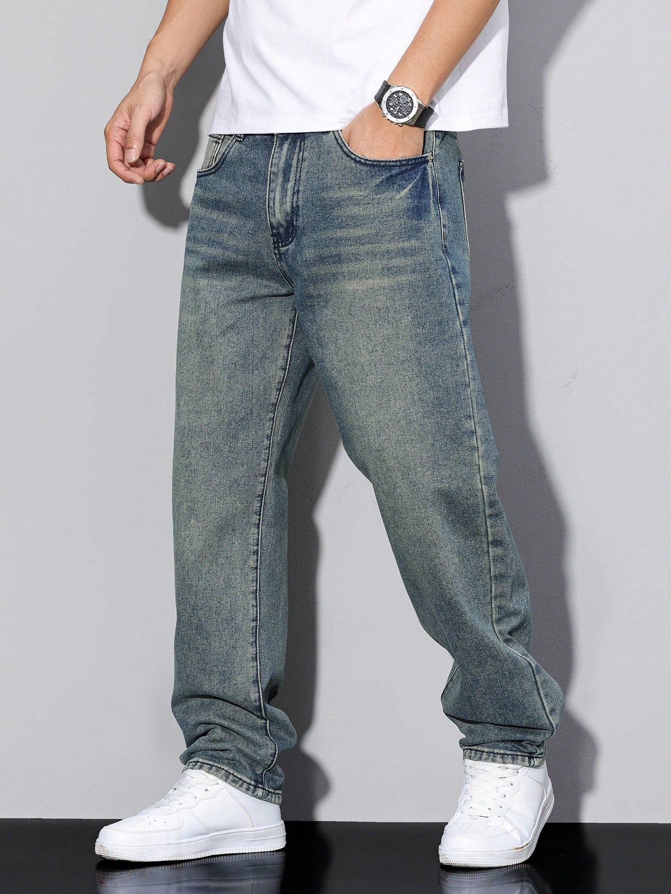 Herrenhose Gerade Fit Alltag