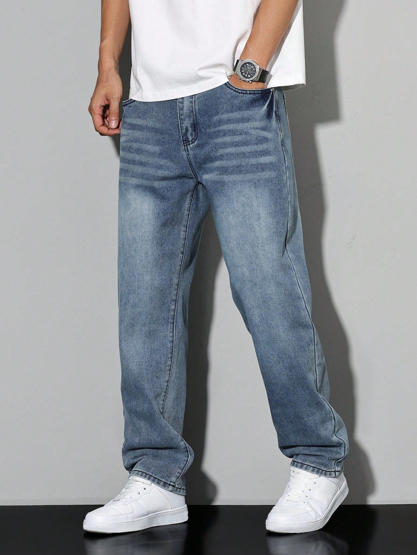 Herrenhose Gerade Fit Alltag