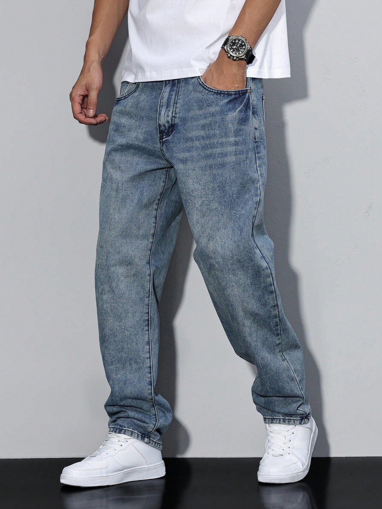Herrenhose Gerade Fit Alltag