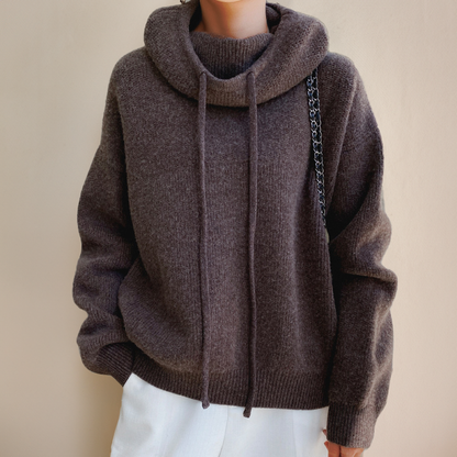 Stilvolle Damen Strickjacke Hoodie