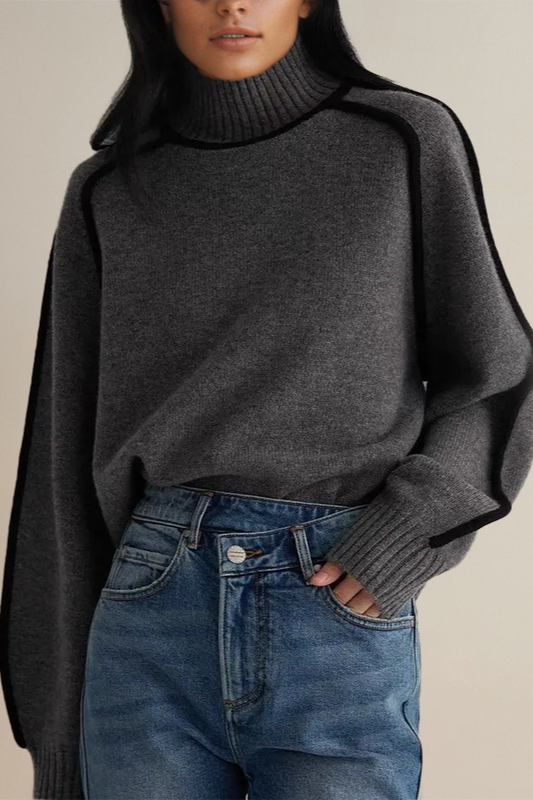 Damen Rollkragenpullover Luxus Qualität