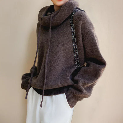 Stylische Rollkragenpullover Mit Rippenbündchen