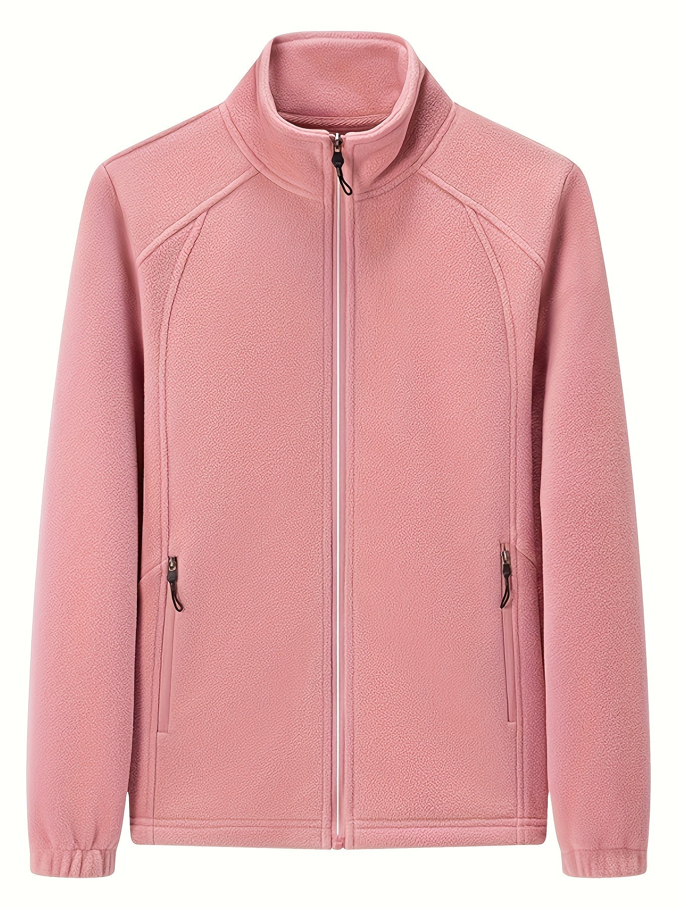 Damen Fleecejacke Warm Stehkragen Langärmlig