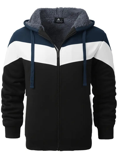 Herren Pullover Warm Gefüttert Kapuze