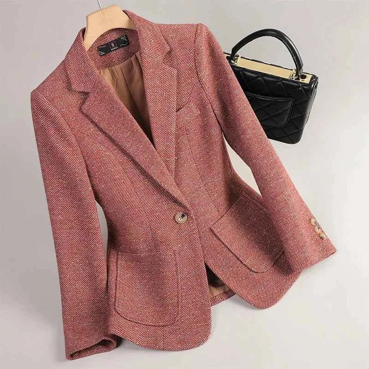 Damen Blazer Klassisch Elegant Zweiknopf