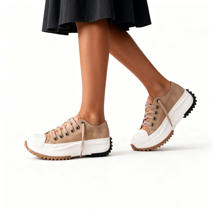 Damen Sneaker Hoch Plateau Sportlich