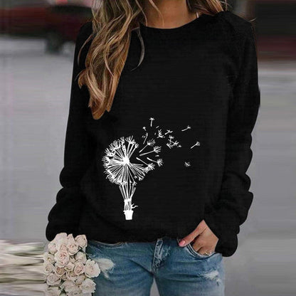 Löwenzahn - Stylish Pullover Rundhals Design - IdealeKleiden