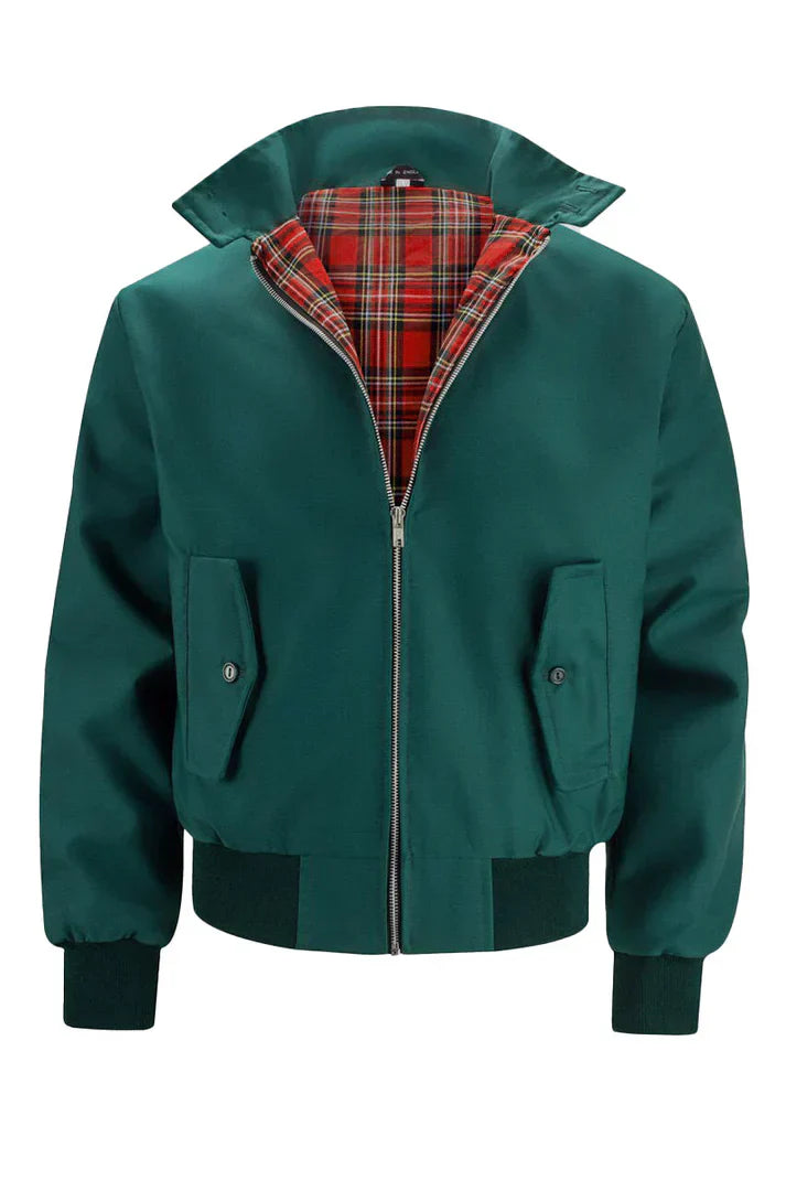 Herren Jacke Urban Style Karo Futter