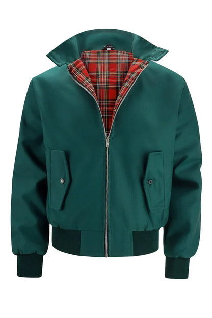 Herren Jacke Urban Style Karo Futter