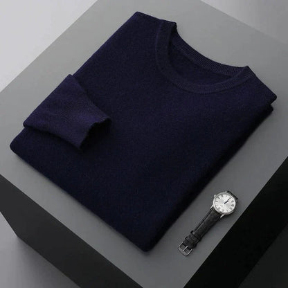 Herren Pullover Klassisch Rundhals Elegante Optik