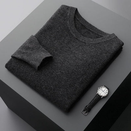 Herren Pullover Klassisch Rundhals Elegante Optik