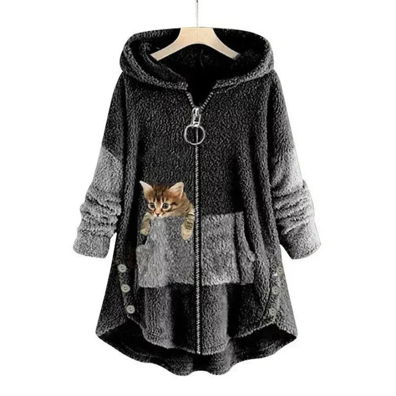 Weiche Winterjacke Damen Kuschel