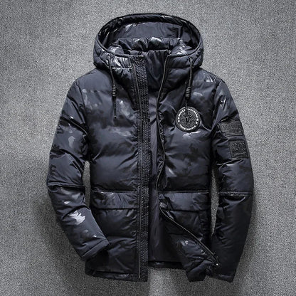 Wasserdichte Hardshell-Jacke Warm Daunenfüllung