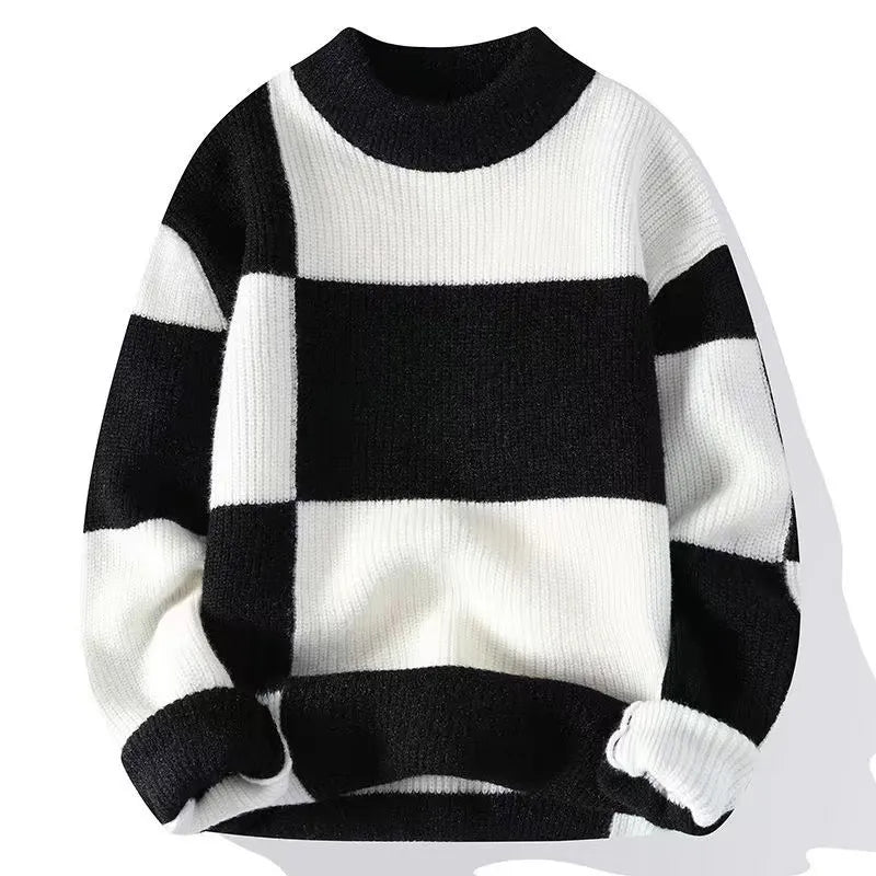 Modischer Colorblock Pullover Herren