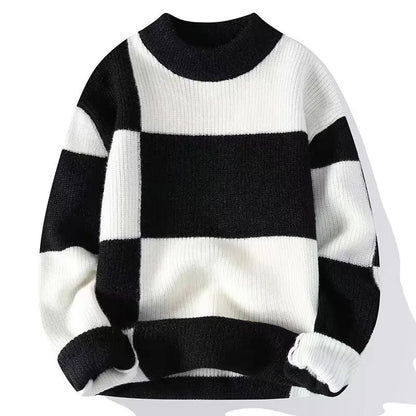 Modischer Colorblock Pullover Herren