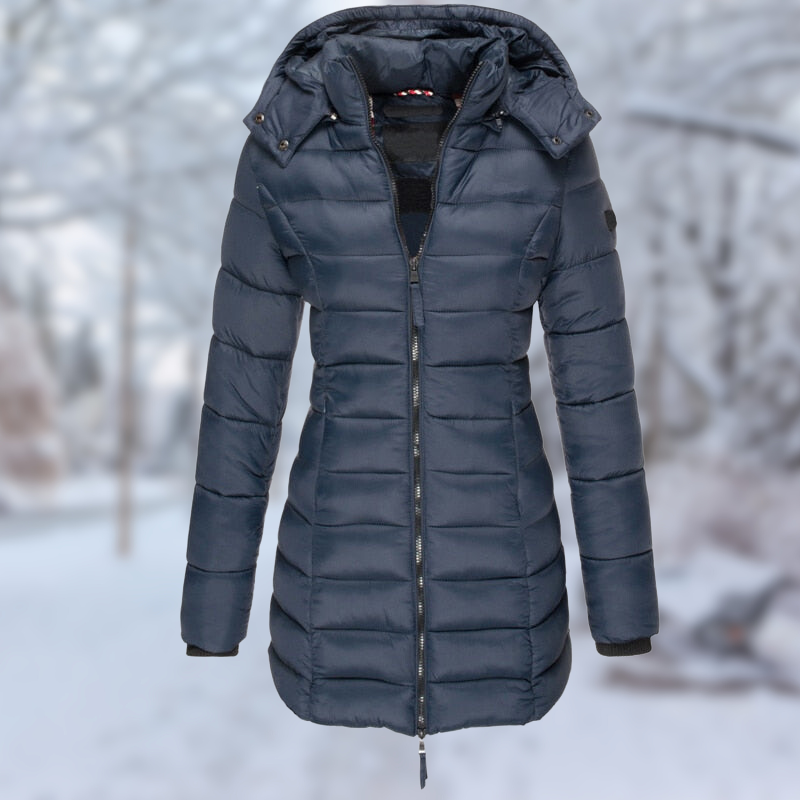 Stylische Damen Winterjacke Mittellang - IdealeKleiden