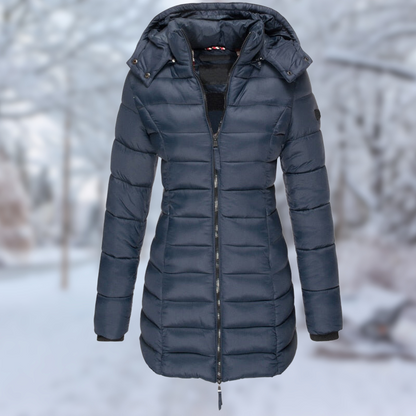 Stylische Damen Winterjacke Mittellang - IdealeKleiden