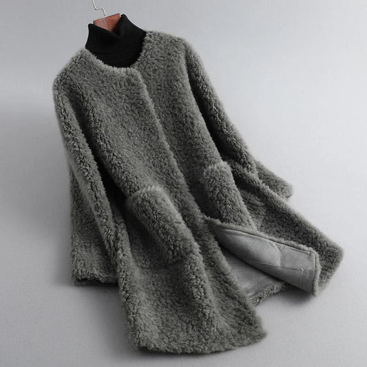 Teddyfell Winterjacke Damen Warm - IdealeKleiden