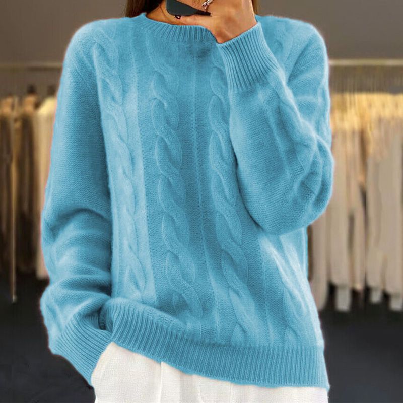 Weicher Winterpullover Gestrickt