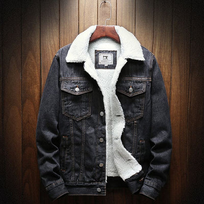 Modische Denim Winterjacke Damen