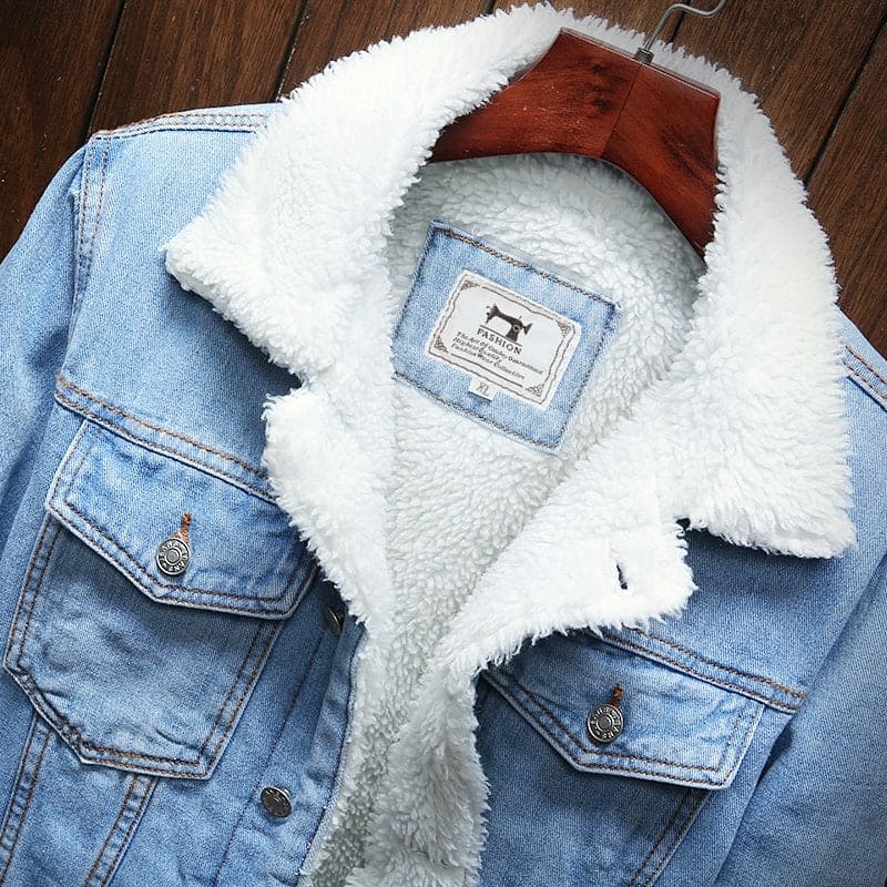 Modische Denim Winterjacke Damen