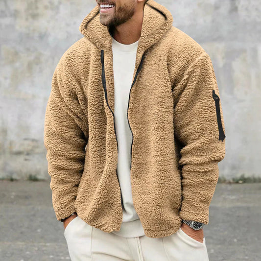 Gemütlicher Herren Pullover Kapuze - IdealeKleiden