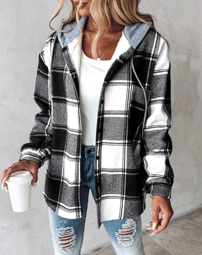 Stylischer Karomantel Damen