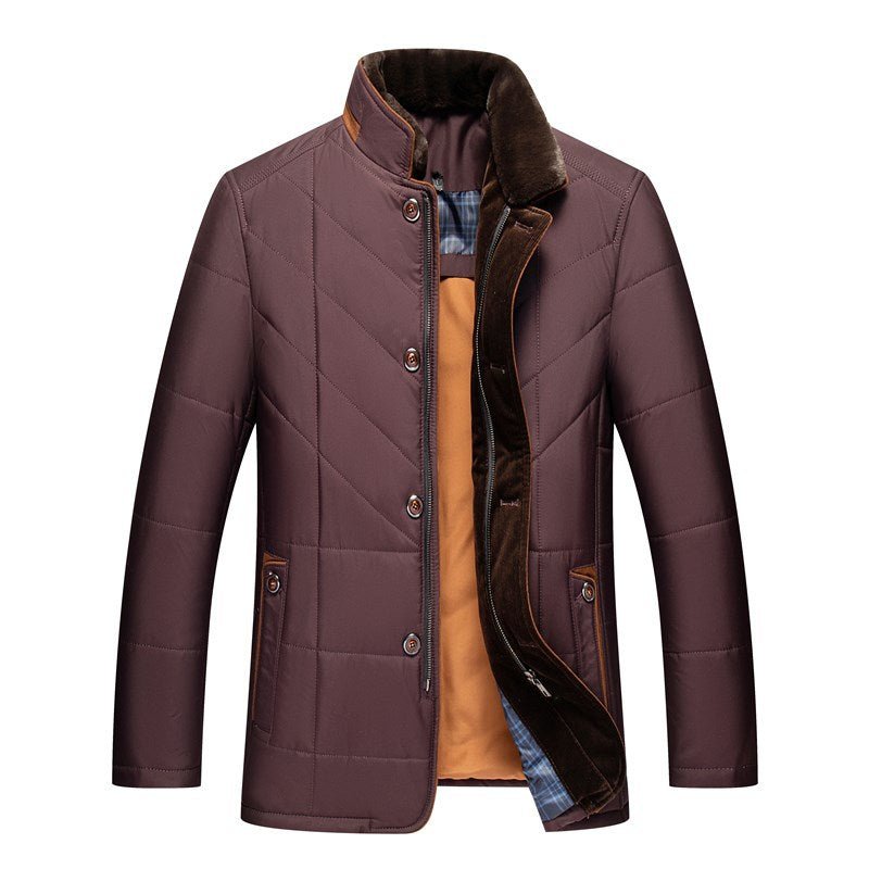 Herren Winterjacke Steppjacke Hoher Kragen