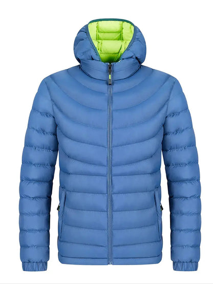 Herren Winterjacke Warm Gefüttert mit Hochkragen
