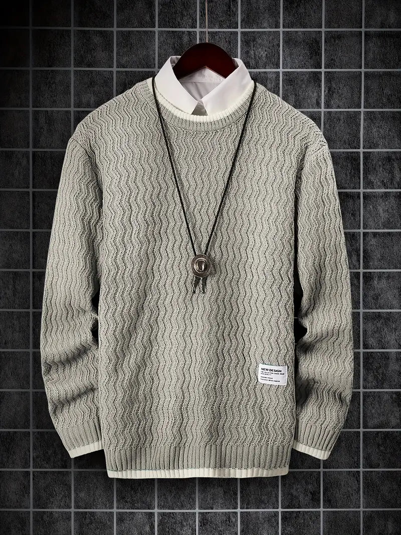 Thermo Strickpullover Herren Warm