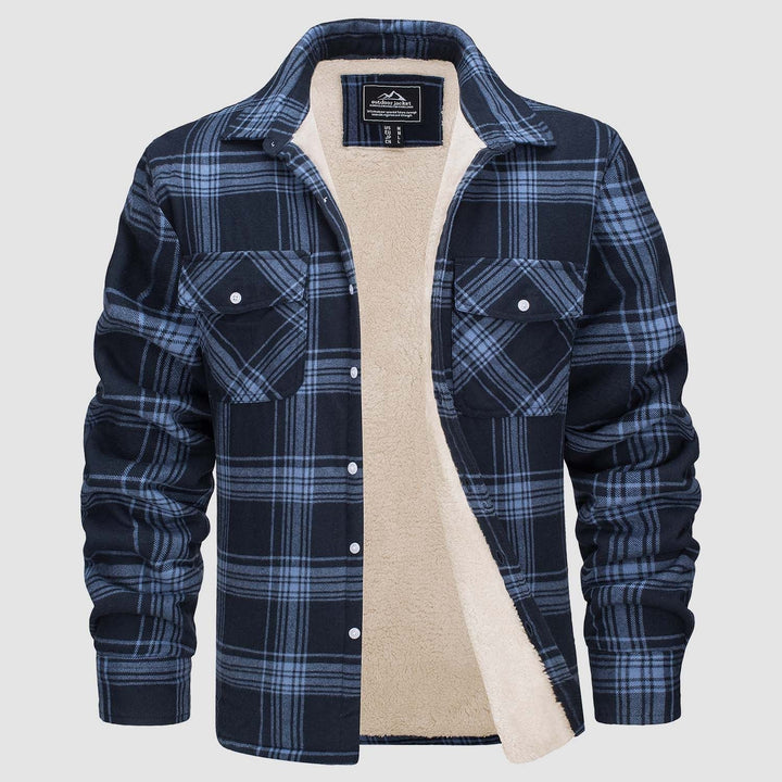 Gefütterte Karo-Jacke Damen