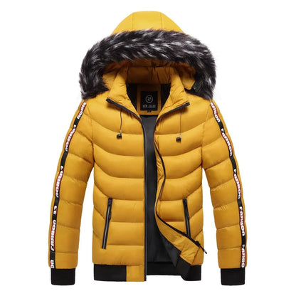 Winterkleid Damen Pelzkapuze