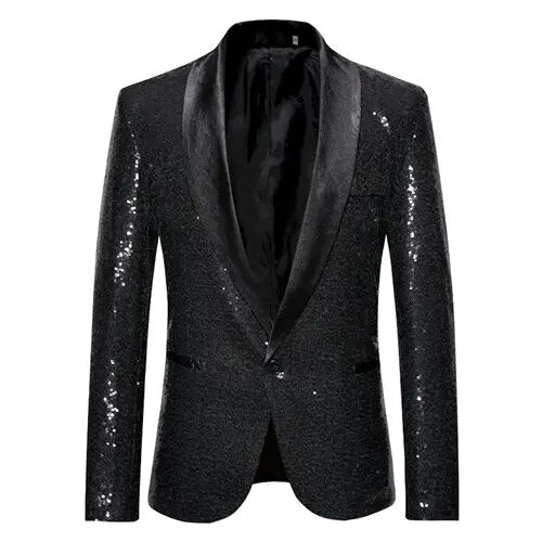 Glänzende Herren Anzugjacke Elegant - IdealeKleiden