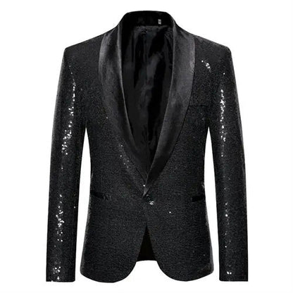 Glänzende Herren Anzugjacke Elegant - IdealeKleiden
