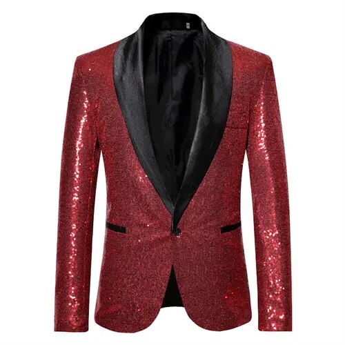 Glänzende Herren Anzugjacke Elegant
