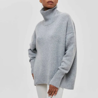 Weiche Winterpullover Oversized Rollkragen