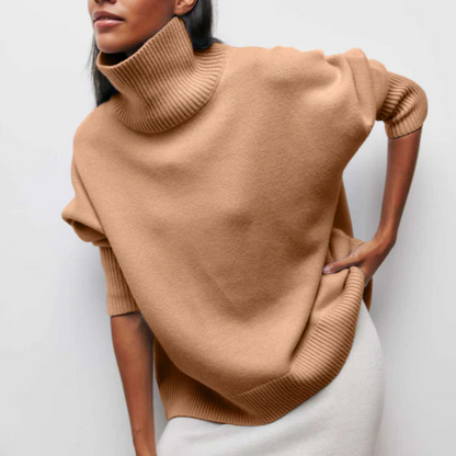 Weiche Winterpullover Oversized Rollkragen